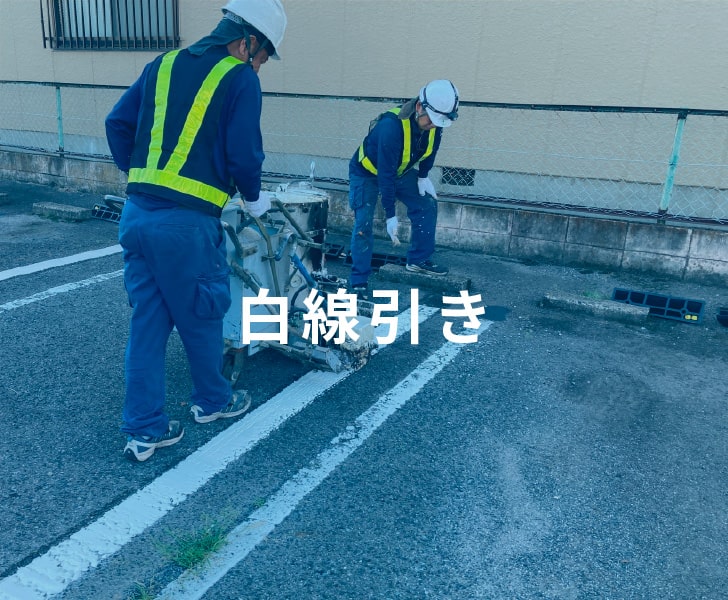 白線引き